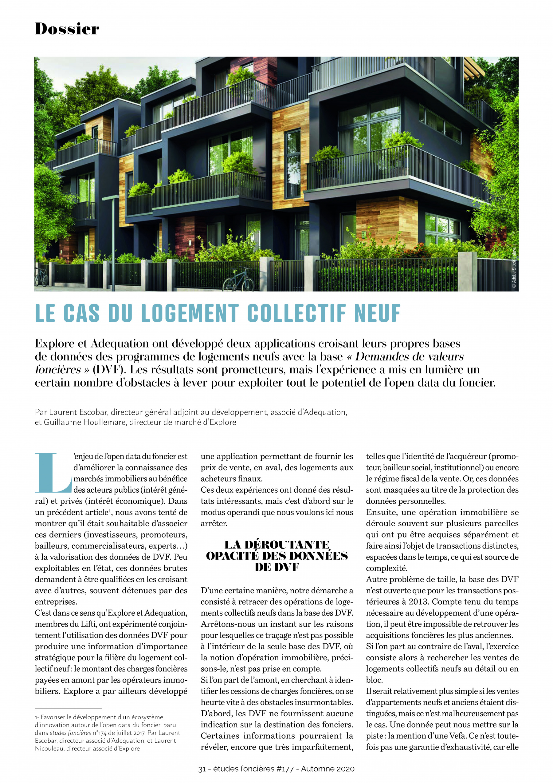 Illustration - Le cas du logement collectif neuf