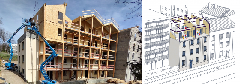 Illustration - Projet urbain Feel wood BRS Saint-Didier-au-Mont-d'Or et autre